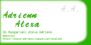 adrienn alexa business card